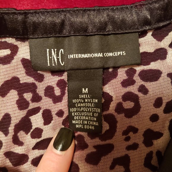 Women's Leopard Blouse - Picture 2 of 2